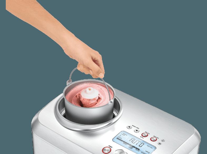 GASTROBACK 42909 Smart Ice Cream Advanced Automatic Eismaschine (200 Watt, Silber)