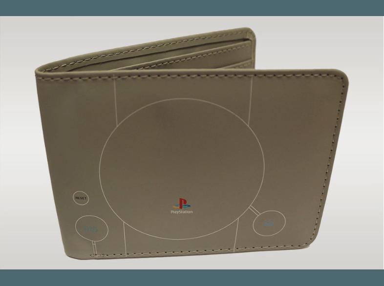Geldbörse PlayStation 1 Konsole Grau