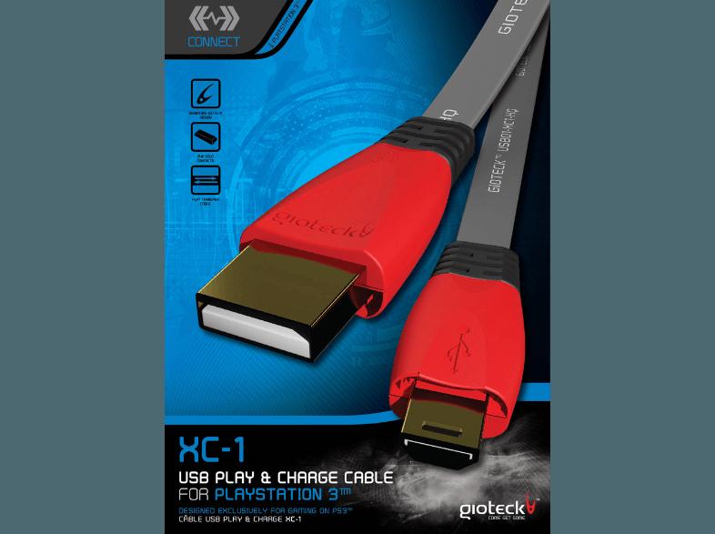 GIOTECK XC-1 USB Play und Charge Kabel, GIOTECK, XC-1, USB, Play, Charge, Kabel