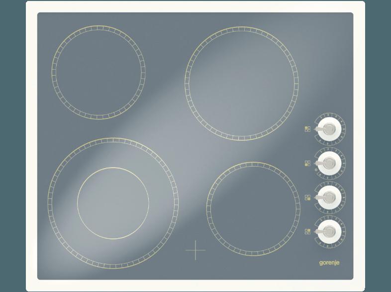 GORENJE ECK63CLI Elektro-Kochfeld (594 mm breit, 4 Kochfelder), GORENJE, ECK63CLI, Elektro-Kochfeld, 594, mm, breit, 4, Kochfelder,