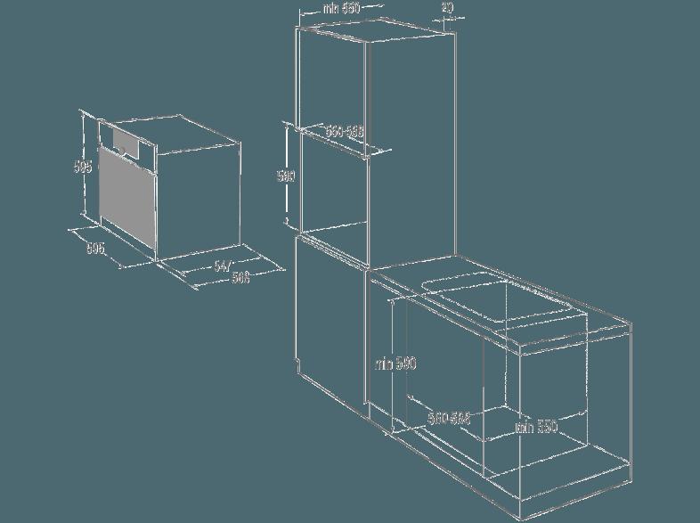 GORENJE Green Chili Set 1 Einbauherdset (Induktions-Kochfelder, A, 67 Liter)