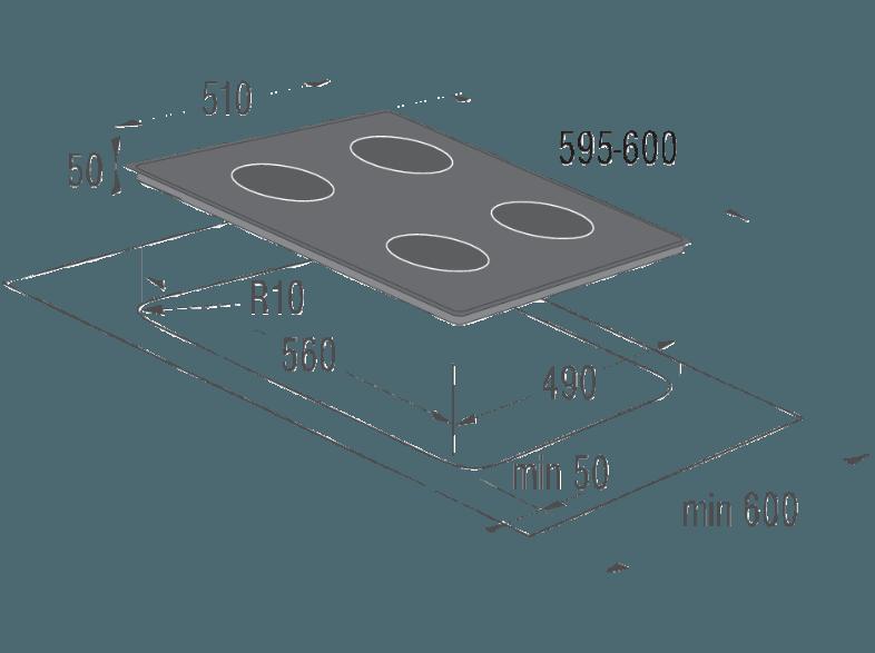 GORENJE IS656SC Induktions-Kochfelder (595 mm breit, 4 Kochfelder)