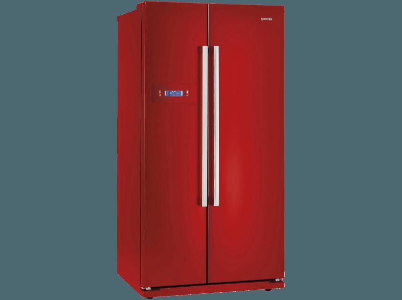 GORENJE NRS85728RD Side-by-Side (427 kWh/Jahr, A , 1755 mm hoch, Rot), GORENJE, NRS85728RD, Side-by-Side, 427, kWh/Jahr, A, 1755, mm, hoch, Rot,