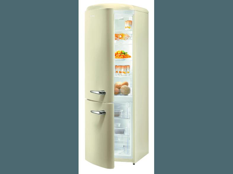 GORENJE RK60359OCL Kühlgefrierkombination (229 kWh/Jahr, A  , 1887 mm hoch, Champagne/Creme), GORENJE, RK60359OCL, Kühlgefrierkombination, 229, kWh/Jahr, A, , 1887, mm, hoch, Champagne/Creme,