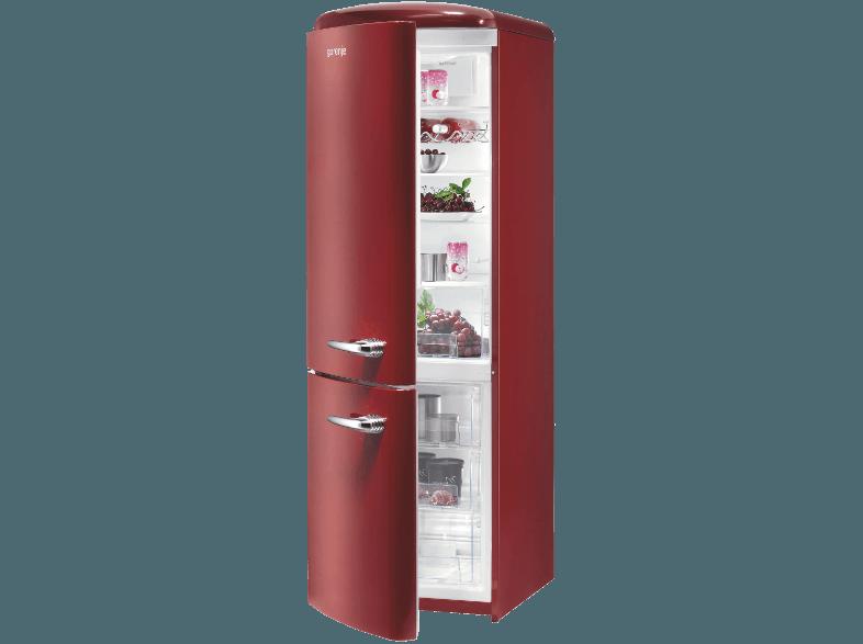 GORENJE RK60359OR-L Kühlgefrierkombination (229 kWh/Jahr, A  , 1887 mm hoch, Bordeaux), GORENJE, RK60359OR-L, Kühlgefrierkombination, 229, kWh/Jahr, A, , 1887, mm, hoch, Bordeaux,