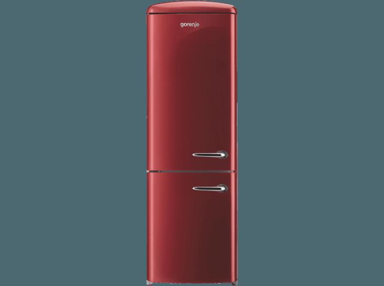 GORENJE RK60359OR-L Kühlgefrierkombination (229 kWh/Jahr, A  , 1887 mm hoch, Bordeaux)