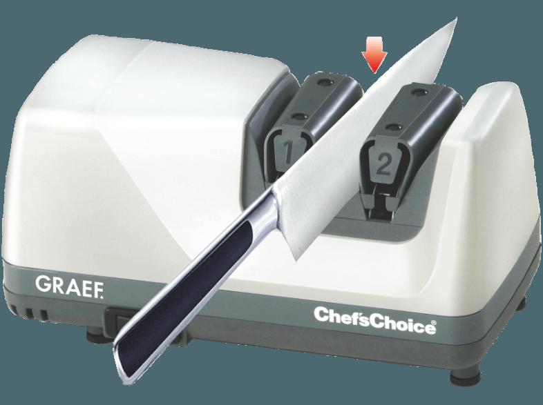 GRAEF CC 105 Diamant-Messerschärfer (75 Watt, Diamantscheiben, Weiß)