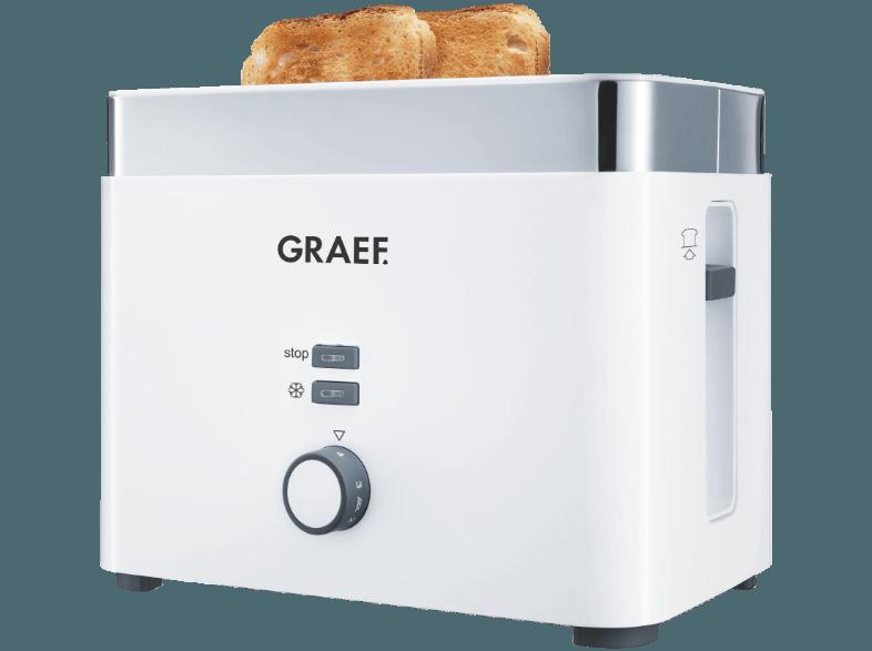 GRAEF TO 61 Toaster Weiß (1 kW, Schlitze: 2)