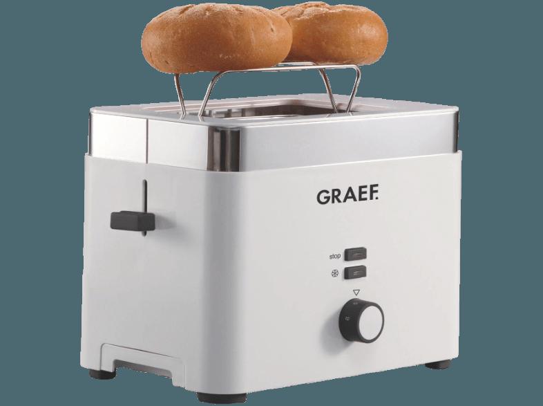 GRAEF TO 61 Toaster Weiß (1 kW, Schlitze: 2)