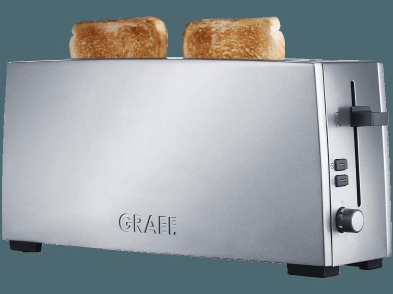 GRAEF TO 90 Toaster Silber (880 Watt, Schlitze: 1 Langschlitz), GRAEF, TO, 90, Toaster, Silber, 880, Watt, Schlitze:, 1, Langschlitz,