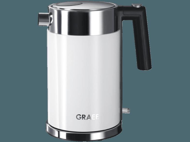 GRAEF WK 61 EU Wasserkocher Acyrl/Weiß (2150 Watt, 1.5 Liter), GRAEF, WK, 61, EU, Wasserkocher, Acyrl/Weiß, 2150, Watt, 1.5, Liter,