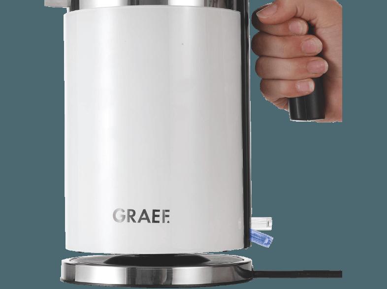 GRAEF WK 61 EU Wasserkocher Acyrl/Weiß (2150 Watt, 1.5 Liter)