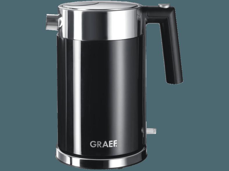 GRAEF WK 62 EU Wasserkocher Acyrl/Schwarz (2150 Watt, 1.5 Liter/Jahr)