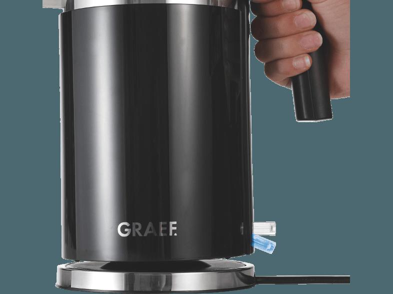 GRAEF WK 62 EU Wasserkocher Acyrl/Schwarz (2150 Watt, 1.5 Liter/Jahr)
