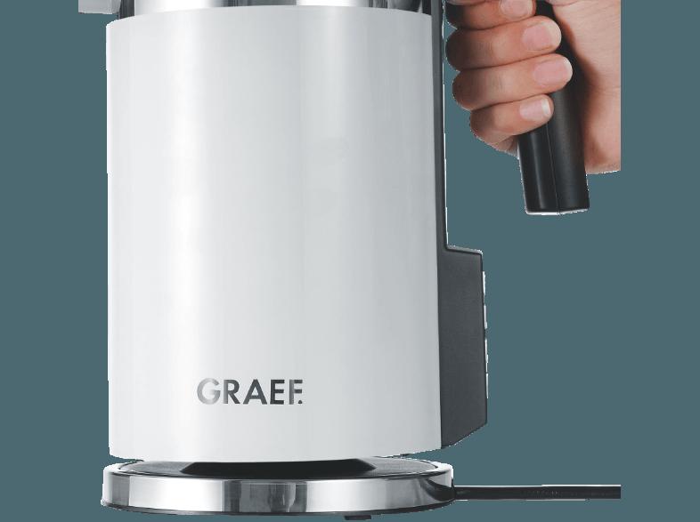 GRAEF WK 701 Wasserkocher Weiß (2000 Watt, 1.5 Liter/Jahr)