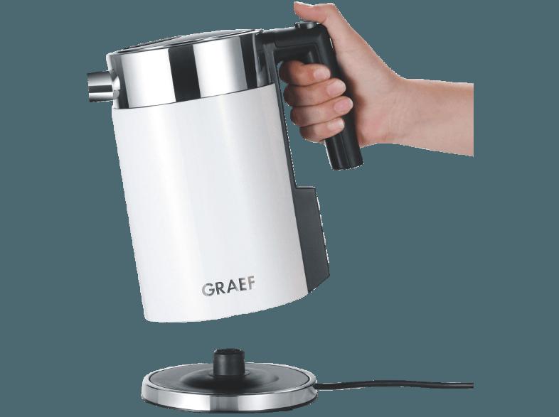 GRAEF WK 701 Wasserkocher Weiß (2000 Watt, 1.5 Liter/Jahr)