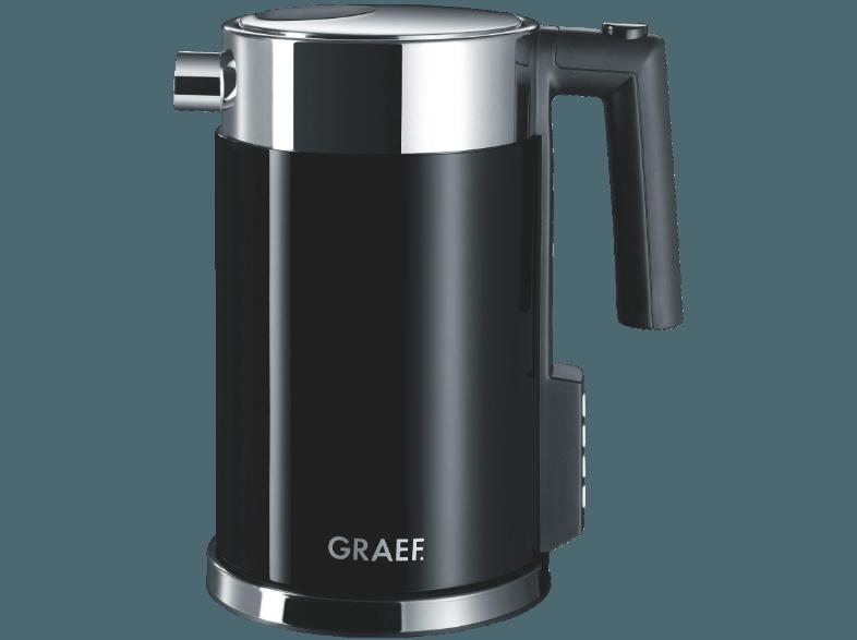 GRAEF WK 702 Wasserkocher Schwarz (2000 Watt, 1.5 Liter/Jahr), GRAEF, WK, 702, Wasserkocher, Schwarz, 2000, Watt, 1.5, Liter/Jahr,