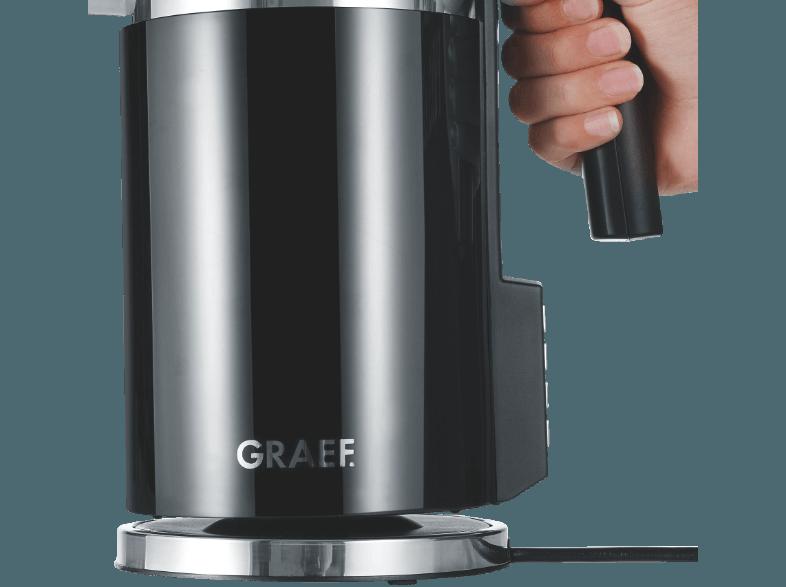 GRAEF WK 702 Wasserkocher Schwarz (2000 Watt, 1.5 Liter/Jahr)