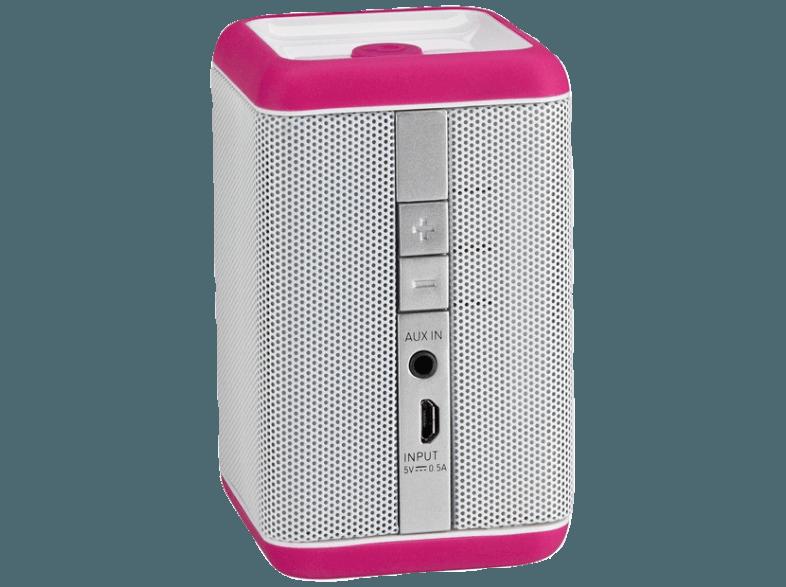 GRUNDIG GSB 110 Bluetooth Lautsprecher Pink/Weiß, GRUNDIG, GSB, 110, Bluetooth, Lautsprecher, Pink/Weiß