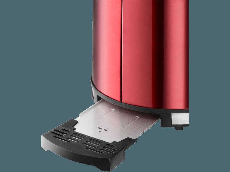 GRUNDIG TA 6330 Toaster Metallic/Rot/Edelstahl (850 Watt, Schlitze: 2)