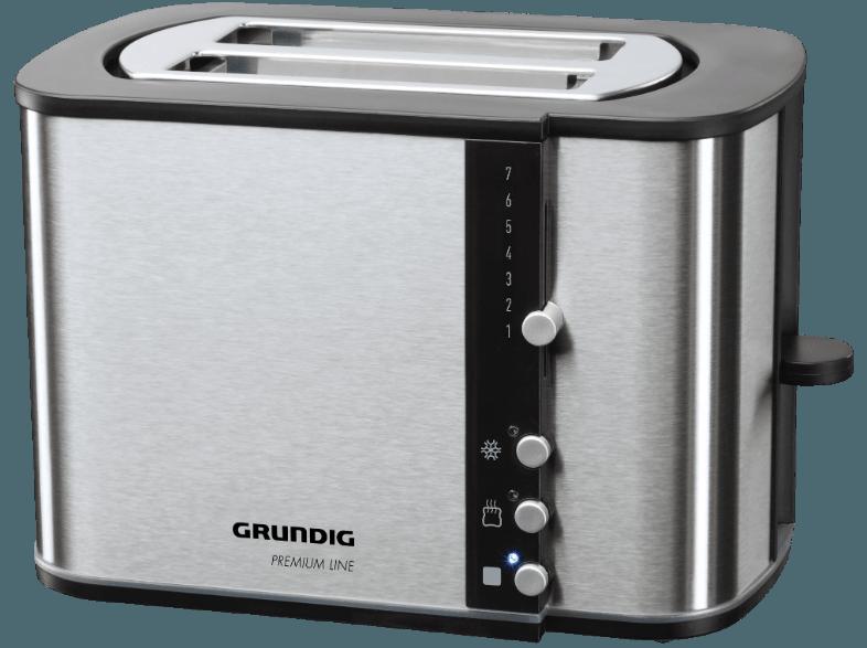 GRUNDIG TA5260 Toaster Edelstahl (870 Watt, Schlitze: 2), GRUNDIG, TA5260, Toaster, Edelstahl, 870, Watt, Schlitze:, 2,