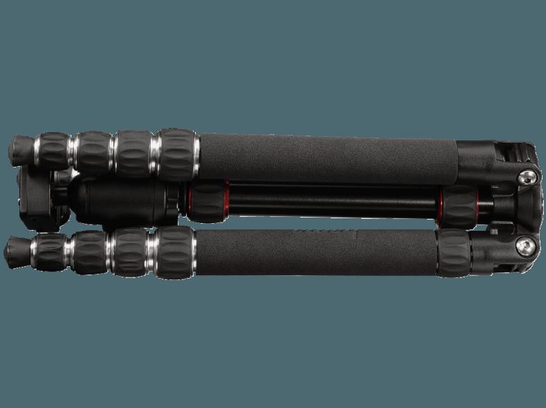 HAMA 004264 Traveller 146 Premium Duo Dreibein Stativ, Schwarz, (Ausziehbar bis 1460 mm)