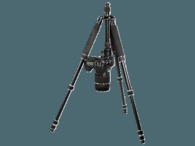 HAMA 004266 Traveller Premium 144 Ball Dreibein Stativ, Schwarz, (Ausziehbar bis 1440 mm)