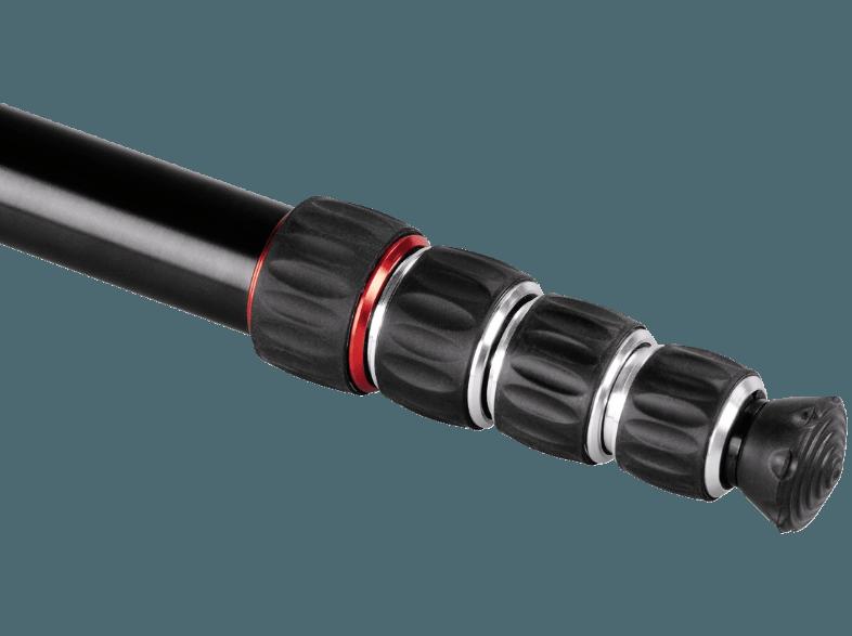 HAMA 004267 Traveller Premium Mono 170 Einbein Stativ, Schwarz, (Ausziehbar bis 1700 mm)