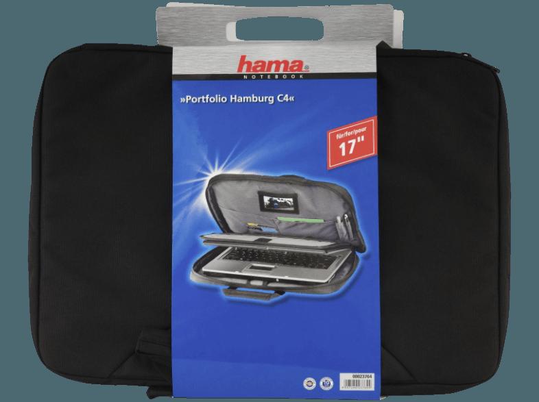 HAMA 023764 Notebook-Portfolio Hamburg Portfolio Für Displaygröße: 44 cm (17.3 Zoll)