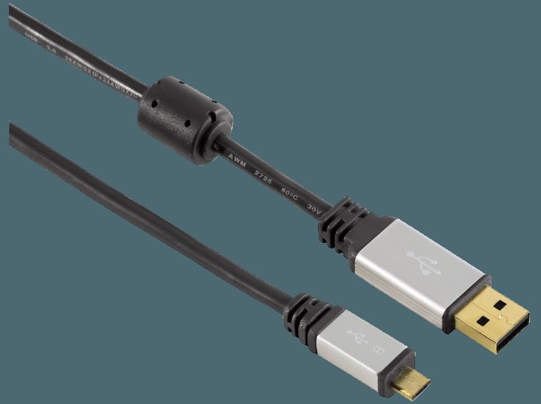 HAMA 053748 Micro-USB-2.0-Kabel