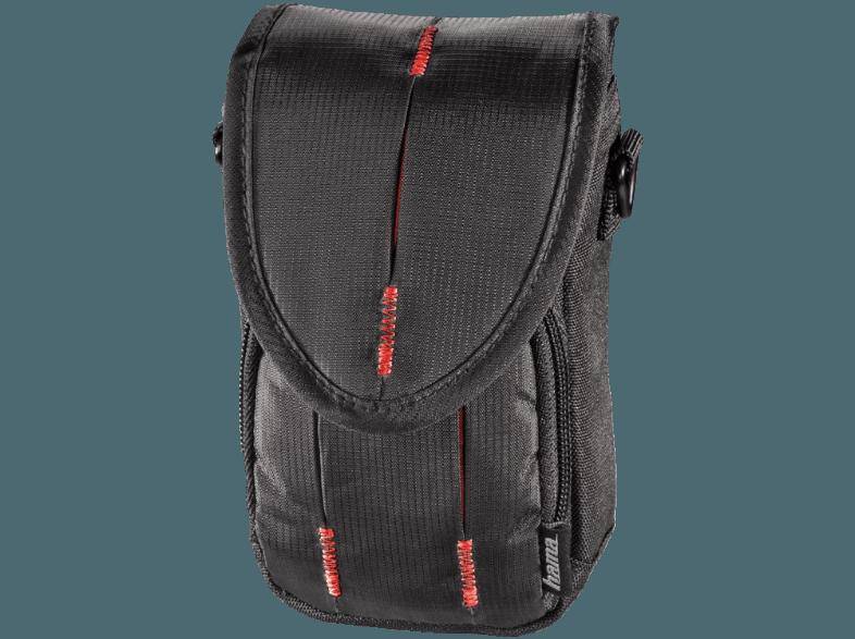 HAMA 103662 Canberra 90L Tasche für Digitalkamera (Farbe: Schwarz/Rot)