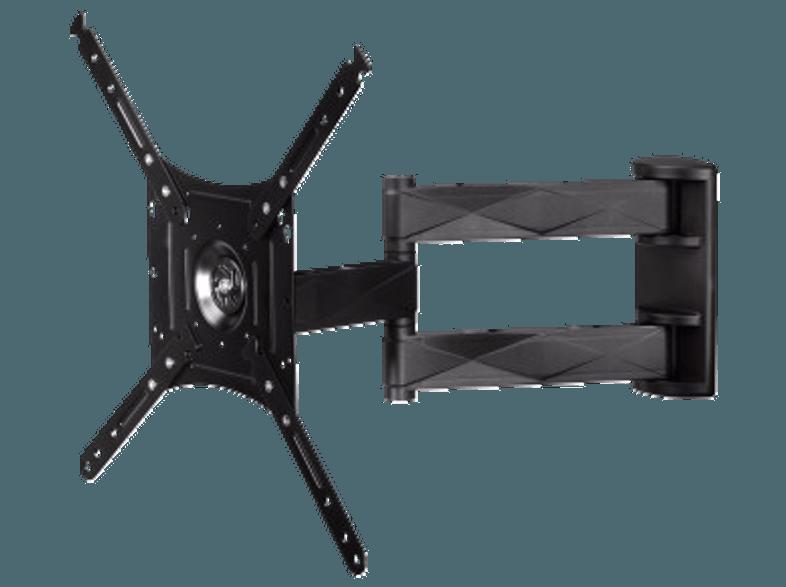 HAMA 118670 TV-Wandhalterung FULLMOTION, 3 Sterne, XL, 360 Grad, Schwarz