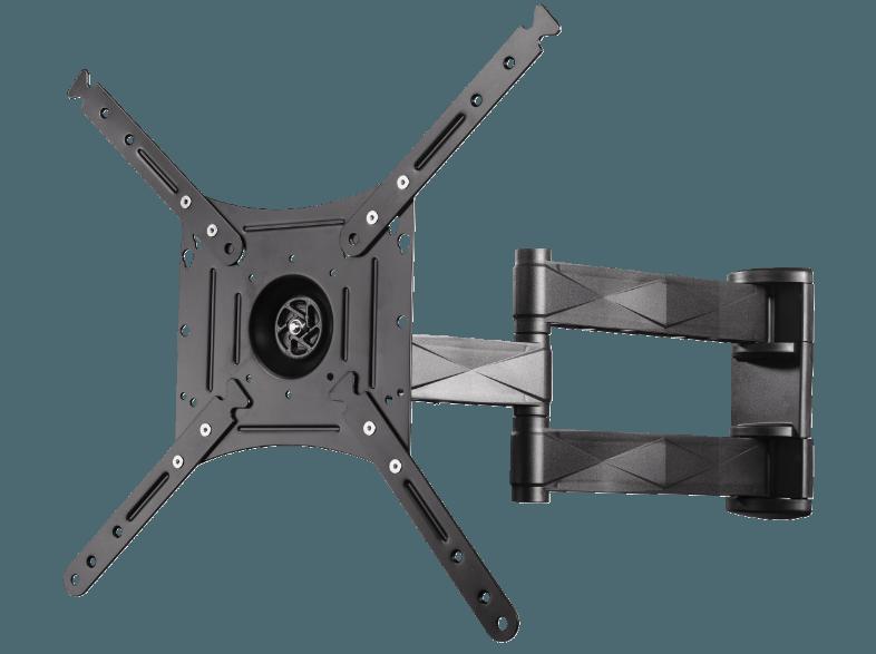 HAMA 118670 TV-Wandhalterung FULLMOTION, 3 Sterne, XL, 360 Grad, Schwarz