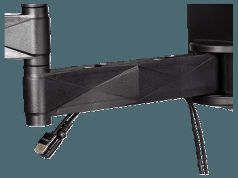 HAMA 118670 TV-Wandhalterung FULLMOTION, 3 Sterne, XL, 360 Grad, Schwarz