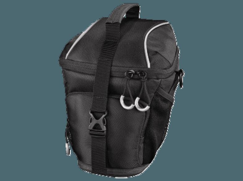 HAMA 126635 Crossworld 110 Colt Tasche für Spiegelreflexkamera mit Objektiv (Farbe: Schwarz)