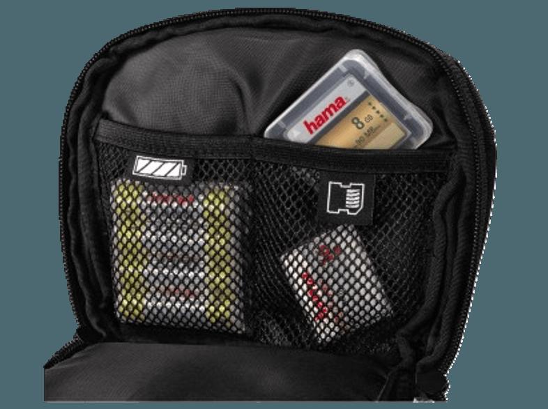 HAMA 126635 Crossworld 110 Colt Tasche für Spiegelreflexkamera mit Objektiv (Farbe: Schwarz)