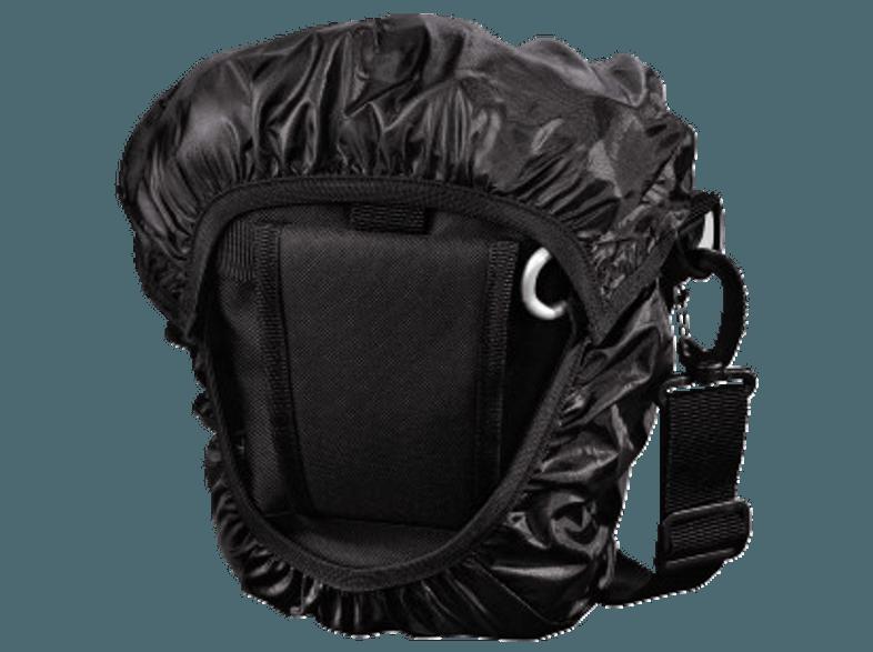 HAMA 126635 Crossworld 110 Colt Tasche für Spiegelreflexkamera mit Objektiv (Farbe: Schwarz)