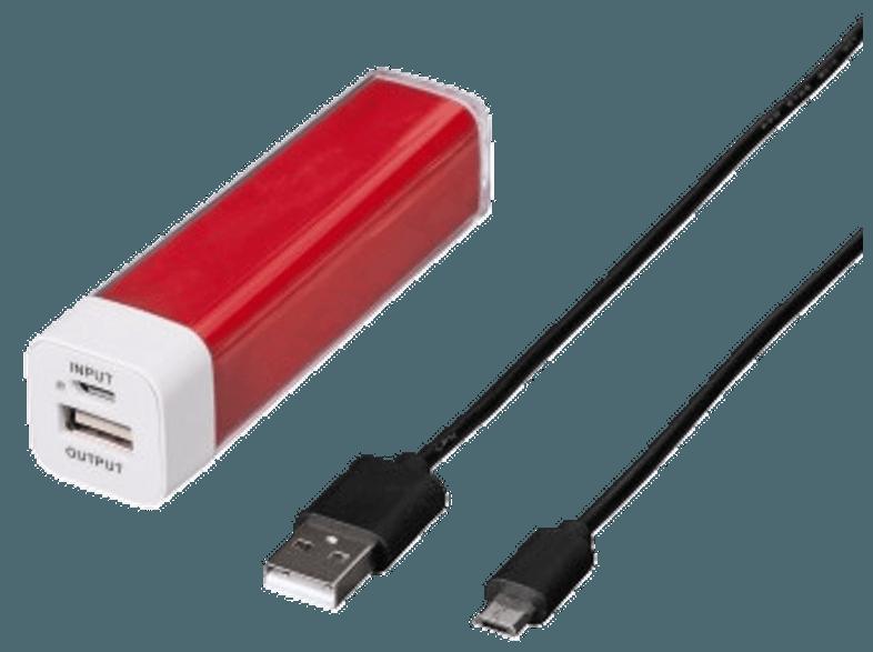 HAMA 136188 Powerpack Power Pack 2.600 mAh Rot