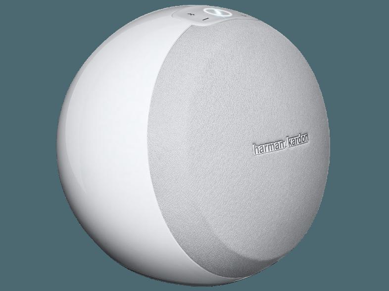 HARMAN KARDON Omni 10 - Drahtloser Lautsprecher (App-steuerbar, IEEE 802.11b/g/n, Weiß)