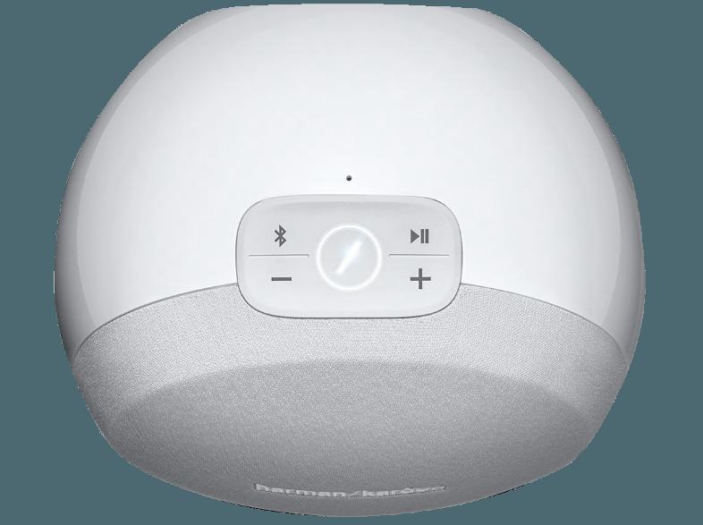 HARMAN KARDON Omni 10 - Drahtloser Lautsprecher (App-steuerbar, IEEE 802.11b/g/n, Weiß)