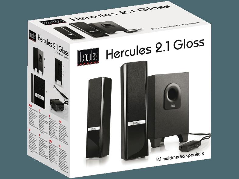 HERCULES 2.1 Gloss Multimedia Lautsprecher, HERCULES, 2.1, Gloss, Multimedia, Lautsprecher