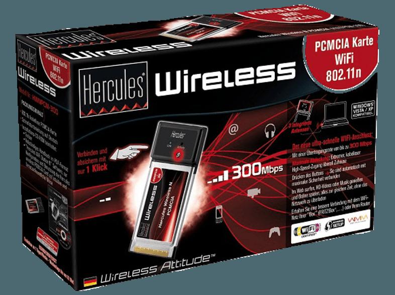 HERCULES HWNPCM-300 Netzwerkadapter, HERCULES, HWNPCM-300, Netzwerkadapter