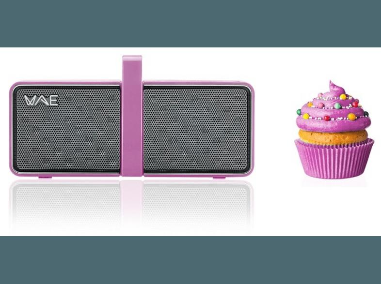 HERCULES WAE BTP03 Mini Bluetooth Lautsprecher Pink/Weiß