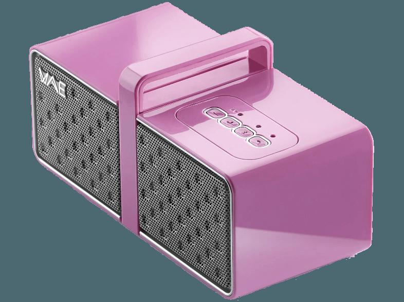 HERCULES WAE BTP03 Mini Bluetooth Lautsprecher Pink/Weiß, HERCULES, WAE, BTP03, Mini, Bluetooth, Lautsprecher, Pink/Weiß