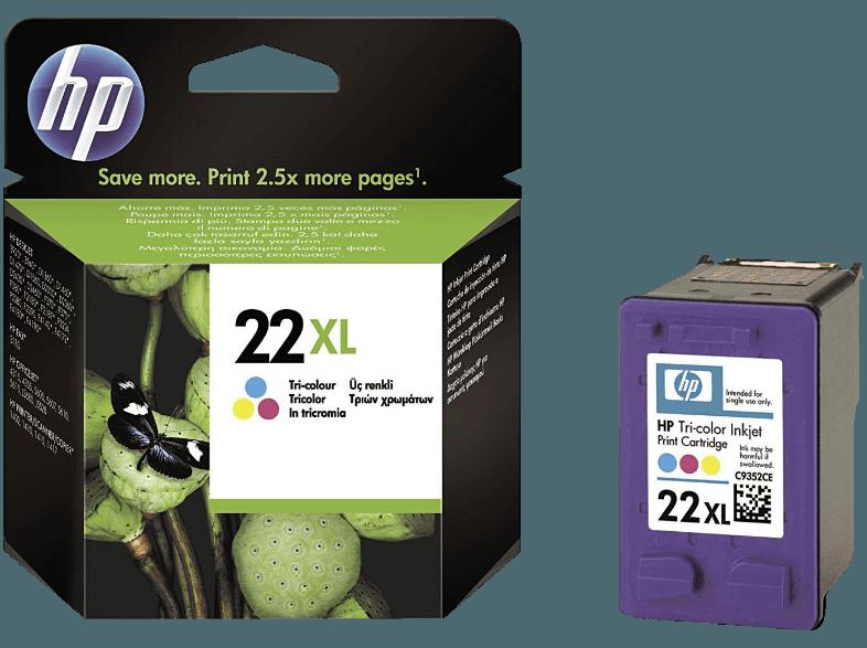 HP 22 XL Tintenkartusche mehrfarbig