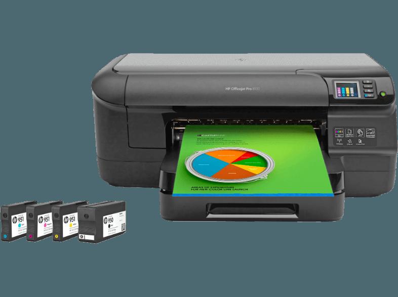 HP Officejet Pro 8100 Tintenstrahl Tintenstrahldrucker WLAN Netzwerkfähig, HP, Officejet, Pro, 8100, Tintenstrahl, Tintenstrahldrucker, WLAN, Netzwerkfähig