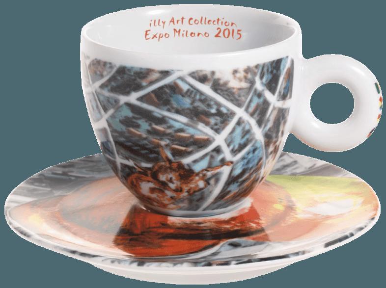 ILLY 20215 Art Collection sustainArt Expo 2015 4-tlg. Cappuccinotassen, ILLY, 20215, Art, Collection, sustainArt, Expo, 2015, 4-tlg., Cappuccinotassen