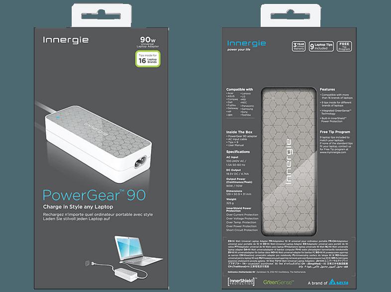 INNERGIE 70153 90 Watt Universal Adapter Netzteil, INNERGIE, 70153, 90, Watt, Universal, Adapter, Netzteil