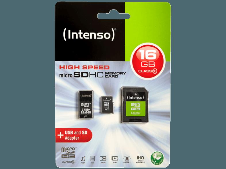 INTENSO 3413770 Geschwindigkeitsklasse 10 16 GB, INTENSO, 3413770, Geschwindigkeitsklasse, 10, 16, GB