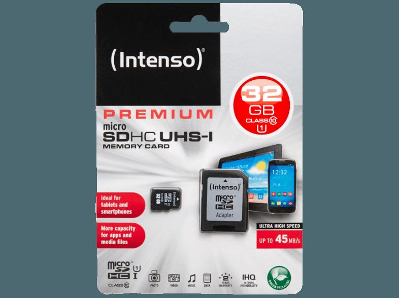 INTENSO 3423480 MicroSDHC Klasse 10 UHS-1, INTENSO, 3423480, MicroSDHC, Klasse, 10, UHS-1